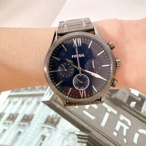 Fossil BQ2401 Fenmore Multifunction Smoke Stainless Steel Watch